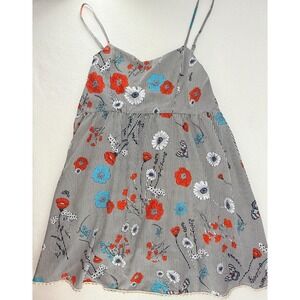 Hayden LA Girls Large Floral Stripe Sundress Spaghetti Strap Boho Cotton